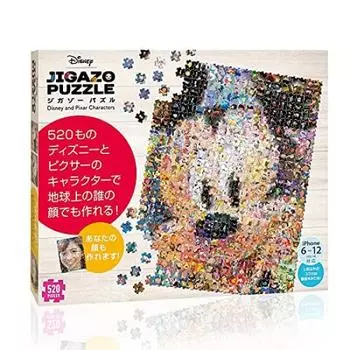 Tenyo в 520 элементах пазла Jigazo Puzzle Disney Pixar Персонажи Puzzle Your Face Puzzle Головоломка, которую можно сделать с лицом Japan Toy Award 2021
