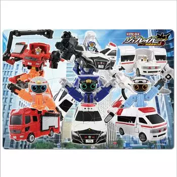 Tenyo в детской головоломке Tomica Heroes Job Labor Protect the City Job Labor 60 деталей головоломки для детей антибактериальное покрытие включает в себя чистящий чехол для