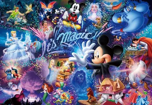 Tenyo в пазле Disney с голограммой из 1000 деталей В комплект входят клей и шпатель. В комплект входит сервисная карта [Сделано в Японии] Это волшебство! (51х73,5см)