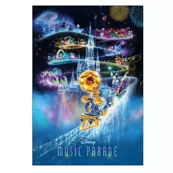 Tenyo в пазле из 1000 элементов Disney Music Parade В комплект входят клей и шпатель. В комплект входит сервисная карта [Сделано в Японии] (51х73,5см) Д-1000-089