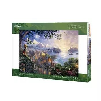 Tenyo в пазле из 1000 деталей Disney Pinocchio Pinocchio Wishes Upon A Star В комплект входят клей и шпатель. В комплект входит сервисная карта [Сделано в Японии]