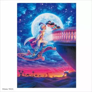 Tenyo в пазле из 1000 деталей Disney Aladdin Moonlight Romance В комплект входят клей и шпатель. В комплект входит сервисная карта [Сделано в Японии] (51х73,5см)