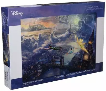 Tenyo в пазле из 1000 деталей Disney Thomas Kinkade Peter Pan Тинкер Белл и Питер Пэн улетают в Нетландию Специальная коллекция произведений искусства в стиле холста с
