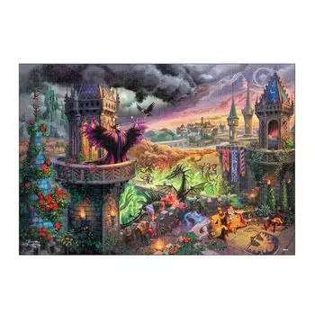 Tenyo в пазле из 1000 деталей Disney Thomas Kinkade Sleeping Beauty Maleficent в стиле холста, специальная художественная коллекция с клеем и шпателем, в комплекте