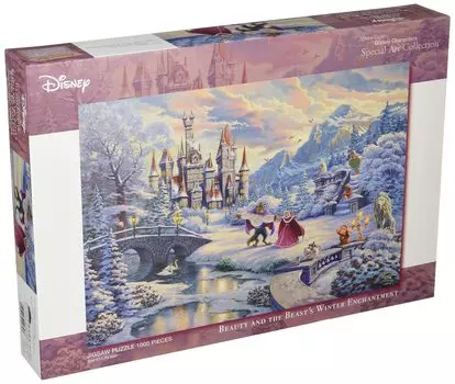Tenyo в пазле из 1000 деталей Disney Thomas Kinkade Красавица и чудовище Красавица и зимнее очарование Специальная коллекция произведений искусства в стиле холста