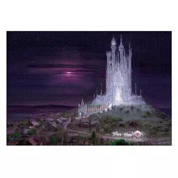 Tenyo в пазле из 1000 деталей Disney Cinderella Glass Castle Canvas Style Special Art Collection с клеем, шпателем и сервисной картой в комплекте