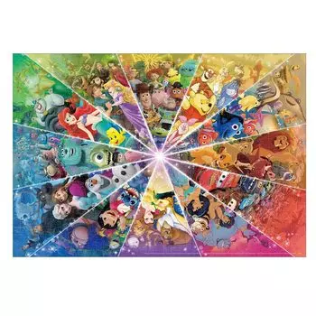Tenyo в пазле из 1000 деталей Pure White с картой обслуживания Disney Color Circle [Сделано в Японии] Disney/Pixar (51х73,5см) ДП-1000-870