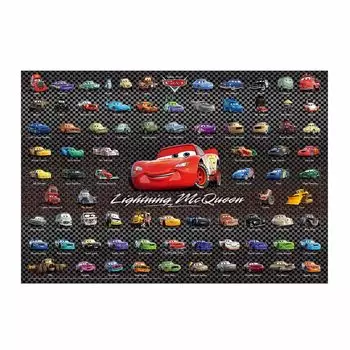 Tenyo в пазле из 1000 деталей с героями Disney Cars Collection В комплект входят клей и шпатель. В комплект входит сервисная карта [Сделано в Японии] (51х73,5см)
