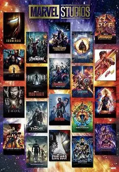 Tenyo в пазле из 1000 деталей с постером к фильмам Marvel MARVEL STUDIOS В комплект входят клей и шпатель. В комплект входит сервисная карта [Сделано в Японии]