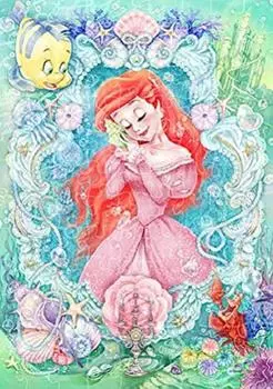 Tenyo в пазле из 108 элементов Disney Nostalgic Tone Ariel В комплект входят клей и шпатель. В комплект входит сервисная карта [Сделано в Японии] (18,2x25,7см) Д-108-013