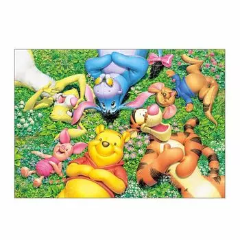 Tenyo в пазле из 108 элементов Disney Hill of Happiness В комплект входят клей и шпатель. В комплект входит сервисная карта [Сделано в Японии] (18,2x25,7см) Д-108-055