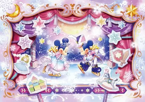 Tenyo в пазле из 108 голограммных деталей Disney Toyland Ice Show поставляется с сервисной картой [Сделано в Японии] (18,2x25,7см) Д-108-816