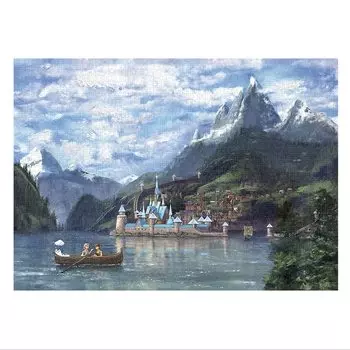 Tenyo в пазле из 2000 деталей Disney Frozen Lovely Arendelle В комплект входят клей и шпатель В комплект входит сервисная карта [Сделано в Японии] (73х102см) Д-2000-634
