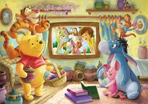 Tenyo в пазле из 200 деталей Disney Winnie the Pooh Friends Memory В комплект входят клей и шпатель. В комплект входит сервисная карта [Сделано в Японии] (22,5x32см)