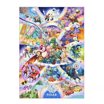 Tenyo в пазле из 300 элементов Disney Disney Pixar Popping Pixar Персонажи В комплект входят клей и лопаточка Сервисная карта [Сделано в Японии]!