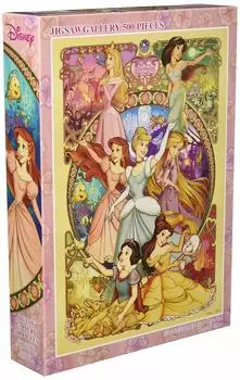Tenyo в пазле из 500 деталей Disney Disney Princess Beautiful Blooming Maiden В комплект входят клей и шпатель. В комплект входит сервисная карта [Сделано в Японии]