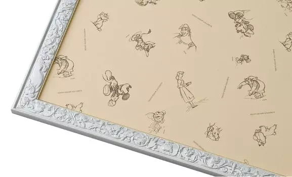 Tenyo в рамке-пазле Эксклюзивная художественная панель Disney для 2000 деталей Перламутровый белый Золотой молдинг Технические характеристики 3D-персонажа DISNEY