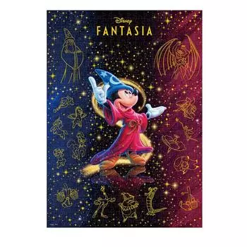 Tenyo в стиле позолоты Пазл Дисней Симфония ярких огней Поставляется с и сервисной картой [Сделано в Японии] 500 деталей (Фантазия)