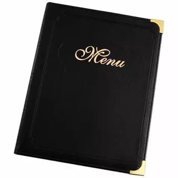 Teomai Menu Book Menu File Store Supplies A4 Black Removable Series with High Quality and Functionality