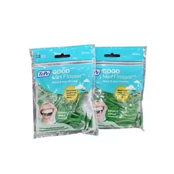 Tepe Goods Mini Flosser D-образная зубная нить, 36 шт., 2 шт.