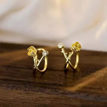 Теперь нет необходимости в прокалывании ушей. Розовые клипсы для ушей. Милые нишевые серьги-клипсы. Французский ретро-тренд.