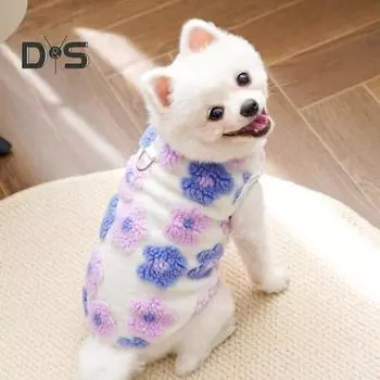 Теплая флисовая куртка для собак, термобелье для зимы, комбинезон для собак, куртка для холодной погоды, одежда для животных, фотосъемка, путешествия S красный