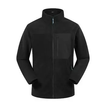 Теплая флисовая куртка для женщин, флисовая куртка для осени и зимы XXXXL чёрный