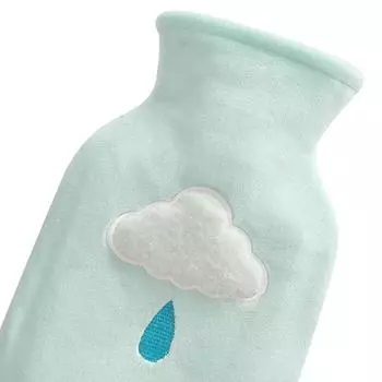 Теплая грелка для воды, толстая плюшевая грелка для рук, большая, 500 мл, студенческий портативный водонагреватель