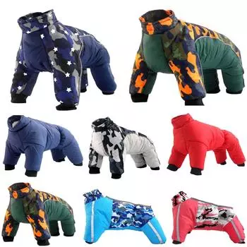 Теплая и флисовая одежда для собак, модная одежда для домашних животных для маленьких и средних собак L темно-синий