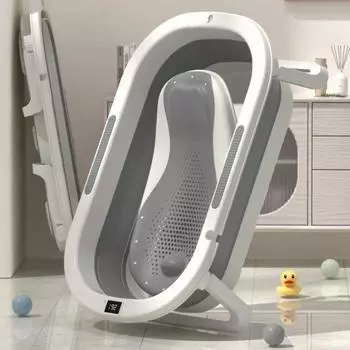 Теплая и складная ванночка для купания младенцев. Удобная ванночка для малышей, в которой можно сидеть и лежать. Идеально подходит для новорожденных и детей.