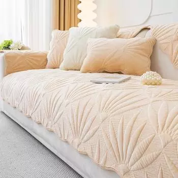 Теплая и удобная плюшевая подушка осенью и зимой, кремовый чехол для дивана, нескользящий и не царапающий кошку 70x70cm темно-серого