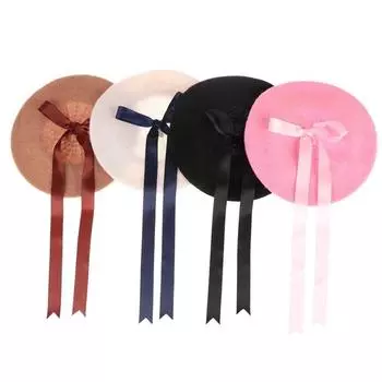 Теплая кружевная шапка-бантик для девочек в японском стиле, шапка художника, декоративная шапка-бини для косплея розовый