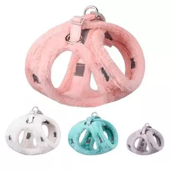Теплая одежда для чихуахуа для маленьких собак, кошек, зоотовары, шлейка для собак, поводок, жилет для щенков, поводки для собак XXS розовый