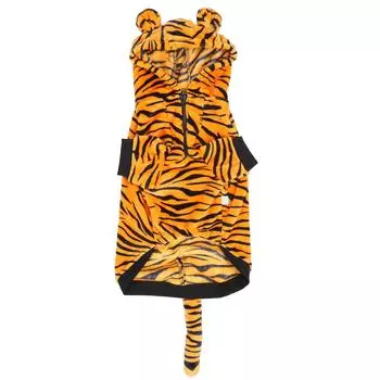 Теплая одежда для домашних животных с милыми тигровыми полосками предотвращает выпадение шерсти зимняя одежда для собак средних и больших размеров 3XL