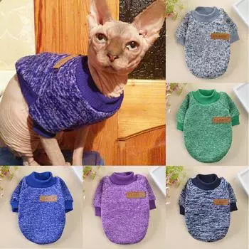 Теплая одежда для собак и кошек, милое хлопковое пальто с котенком, куртка, одежда для котенка, свитер с капюшоном, товары для домашних животных XS красный