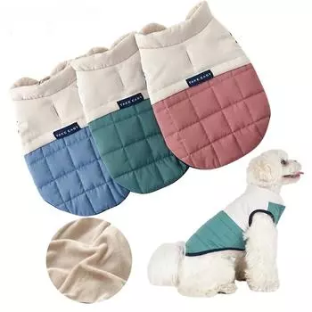 Теплая одежда для собак, куртка, ветрозащитное пальто для собак для маленьких, средних и больших собак, мягкий флисовый жилет для собак, одежда для щенков йоркширского чихуахуа M синий