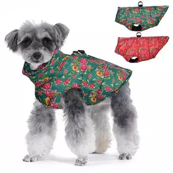 Теплая одежда для собак средних и маленьких собак, кошек, куртка для щенков на осень и зиму, ветрозащитное пальто для домашних животных, костюм для французского бульдога, шнауцера, мопса S красный