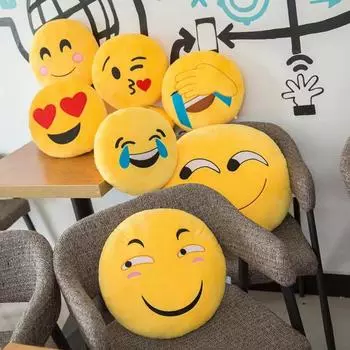Теплая подушка Emoji для рук, кукла может быть задействована в пародии на Emoji, мягкая игрушка-кукла, поздравления с днем рождения, праздничная подушка, игрушка в подарок 40CM