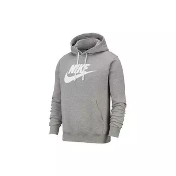 Теплая повседневная мужская толстовка с флисовой подкладкой Nike, серая BV2973-063 XXL