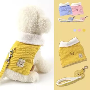 Теплая шлейка для собак и свинцовый зимний жилет для домашних животных, кошек, щенков, пальто для чихуахуа XS синий