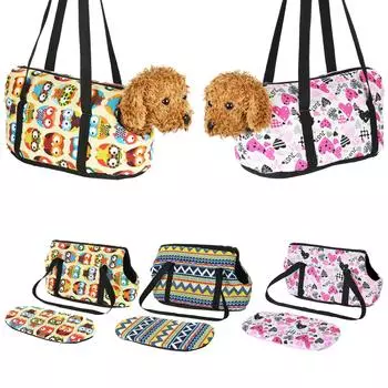 Теплая сумка для щенка, сумки на слинге для собак, сумки для маленьких собак, кошек, портативная сумка на плечо для собак, уличный дорожный рюкзак, чихуахуа, мопс, товары для домашних животных S 40 x 18 x 20 cm