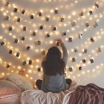 Теплая светодиодная строка из 2 штук украшает, проста в использовании