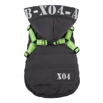 Теплая толстовка с капюшоном для собак Зимняя одежда для холодной погоды Ветрозащитная водонепроницаемая толстовка с капюшоном для домашних животных Пальто для собак Куртки Пальто для собак S чёрный