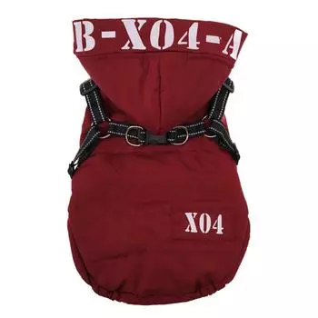 Теплая толстовка с капюшоном для собак Зимняя одежда для холодной погоды Ветрозащитная водонепроницаемая толстовка с капюшоном для домашних животных Пальто для собак Куртки Пальто для собак S чёрный