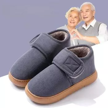 Теплая утепленная плюшевая походная обувь, женская и мужская зимняя обувь, нескользящая хлопковая обувь 36