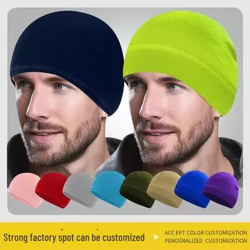 Теплая ветрозащитная флисовая шапка для велоспорта и катания на лыжах с защитой ушей Classic, One Size