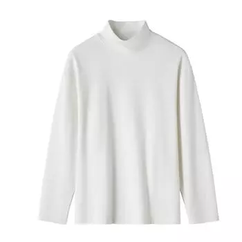 Теплая внутренняя рубашка мужская осенне-зимняя простая однотонная свободная повседневная футболка с длинными рукавами мужской свитер M