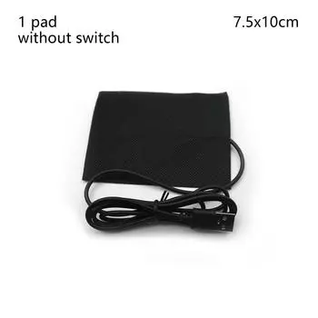 Теплая зимняя грелка из углеродного волокна, быстро нагревающаяся для спины и плеч, тканевые нагревательные элементы, грелка 1 pad without switch