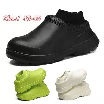 Теплая зимняя хлопковая обувь, женские теплые меховые домашние тапочки, нескользящие плюшевые тапочки из ЭВА, домашние тапочки для пар с толстой подошвой, шлепанцы 40-41 чёрный