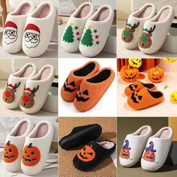 Теплая зимняя хлопковая обувь, женские теплые меховые домашние тапочки, нескользящие плюшевые тапочки из ЭВА, домашние тапочки для пар с толстой подошвой, шлепанцы 36-37 фиолетовый